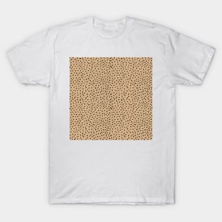 Cheetah Pattern on Mocha T-Shirt